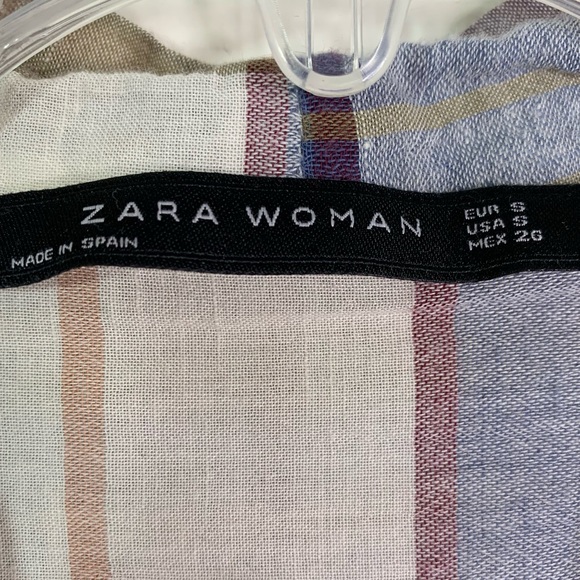 Zara Woman Plaid Crossover Top - Picture 7 of 10